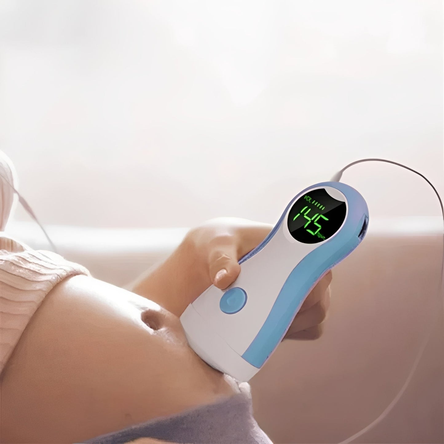 Monitor Doppler Fetale Portatile con Display LCD e Uscita per Cuffie