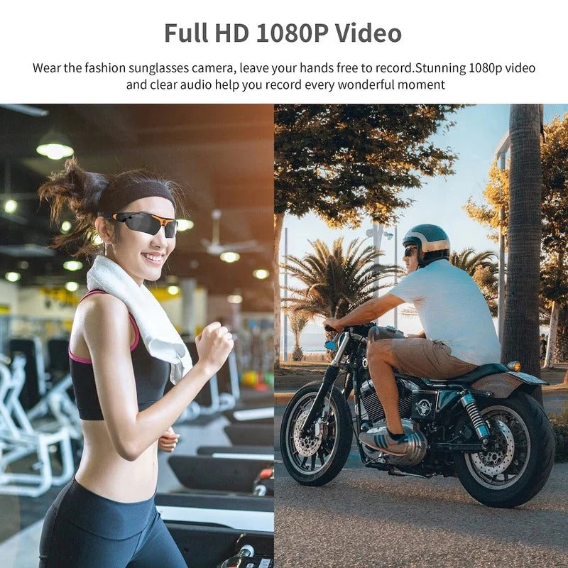 Occhiali da sole per registrazione video POV con fotocamera integrata