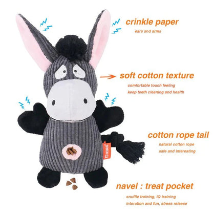 Giocattolo di peluche resistente a tema Stitch per tirare e riportare