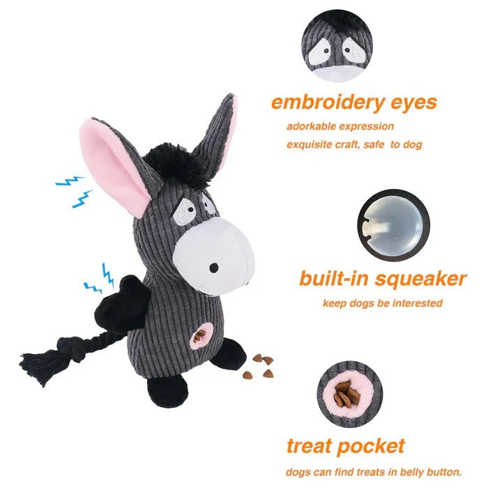 Giocattolo di peluche resistente a tema Stitch per tirare e riportare