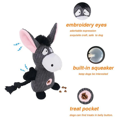 Giocattolo di peluche resistente a tema Stitch per tirare e riportare
