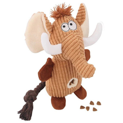 Giocattolo per cani in peluche con suono squillante e cuciture rinforzate