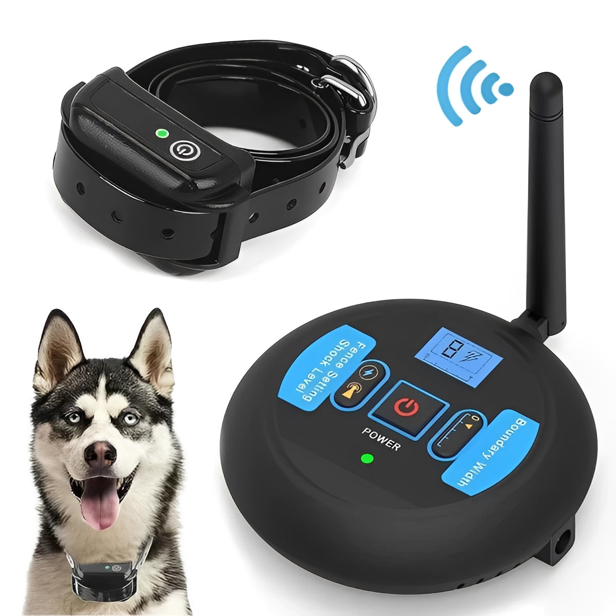 Sistema di recinzione wireless per cani con controllo remoto per l'addestramento