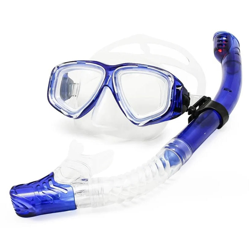 Maschera da sub con lente in vetro temperato, guarnizione in silicone e lente antinebbia
