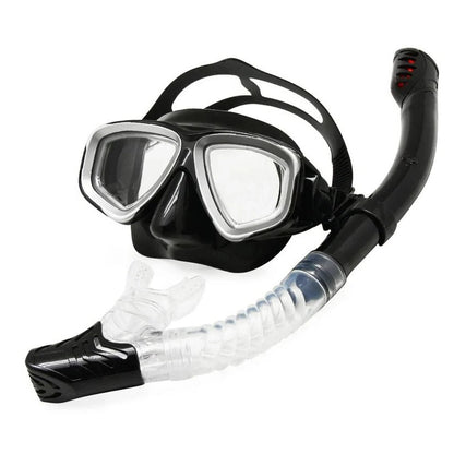Maschera da sub con lente in vetro temperato, guarnizione in silicone e lente antinebbia