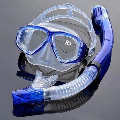 Maschera da sub con lente in vetro temperato, guarnizione in silicone e lente antinebbia