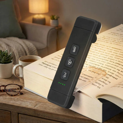 Mini lampada LED ricaricabile USB per la lettura, con timer e clip integrata