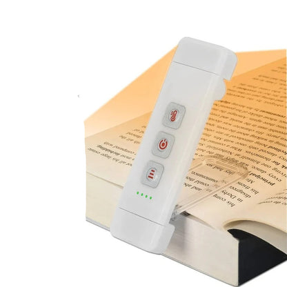 Mini lampada LED ricaricabile USB per la lettura, con timer e clip integrata
