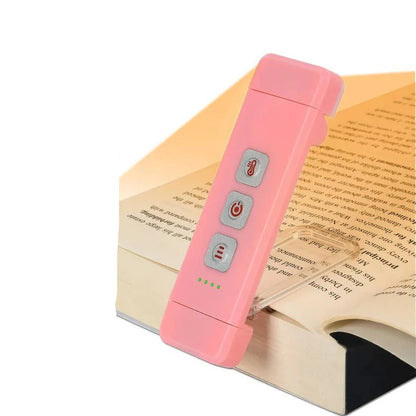 Mini lampada LED ricaricabile USB per la lettura, con timer e clip integrata