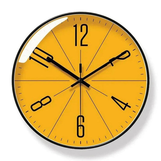 Orologio da parete al quarzo silenzioso con design minimalista per l'arredamento moderno