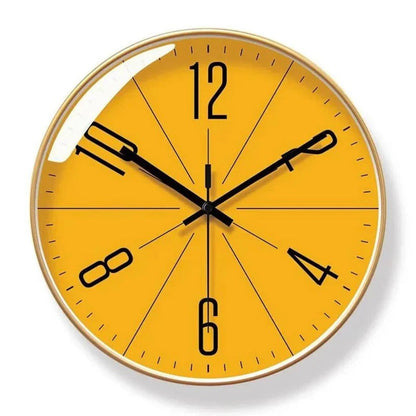 Orologio da parete al quarzo silenzioso con design minimalista per l'arredamento moderno