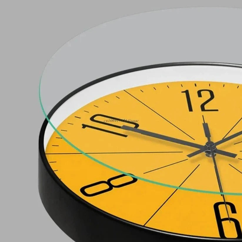 Orologio da parete al quarzo silenzioso con design minimalista per l'arredamento moderno