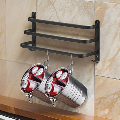 Portasciugamani da parete in alluminio stratificato per il bagno