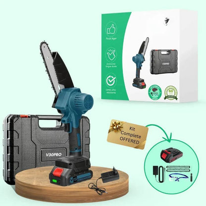 Motosega elettrica portatile con taglio rapido e preciso per uso all'aperto
