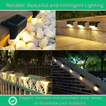 Luci LED solari impermeabili per esterni con sensore crepuscolo-alba automatico