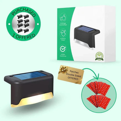 Luci LED solari impermeabili per esterni con sensore crepuscolo-alba automatico