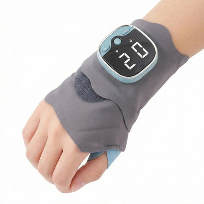 Dispositivo di massaggio elettrico riscaldato per la mano, con 5 modalità e intensità regolabile