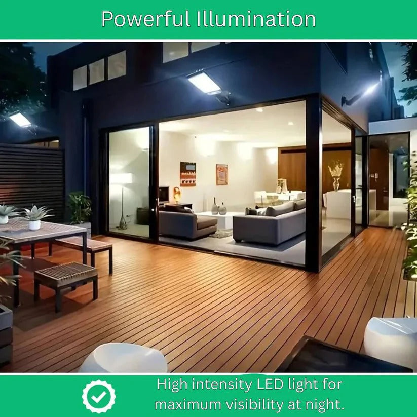 Luce solare da parete esterna con sensore di movimento integrato per l'illuminazione