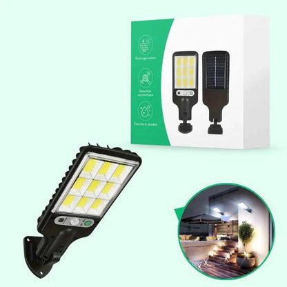Luce solare da parete esterna con sensore di movimento integrato per l'illuminazione