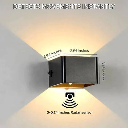 Applique da parete wireless ricaricabile con illuminazione ambientale di lusso