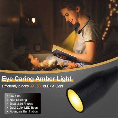Luce LED ricaricabile da collo flessibile per la lettura