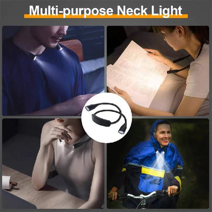 Luce LED ricaricabile da collo flessibile per la lettura