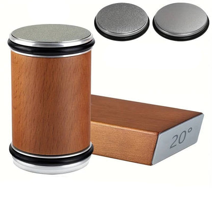 Set di pietre diamantate per affilare coltelli con doppio angolo e supporto magnetico regolabile a 15° e 20°