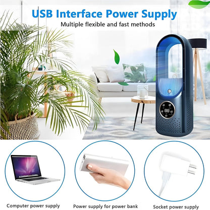 Ventilatore portatile 3-in-1 con umidificatore e motore brushless DC