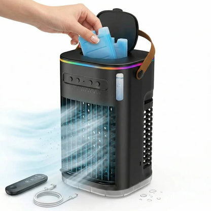 Ventilatore raffreddante portatile con serbatoio d'acqua da 1,2 L e telecomando