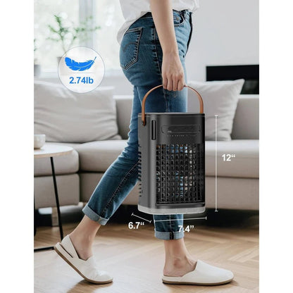 Ventilatore raffreddante portatile con serbatoio d'acqua da 1,2 L e telecomando
