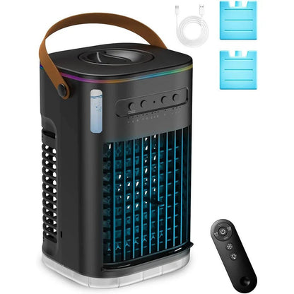 Ventilatore raffreddante portatile con serbatoio d'acqua da 1,2 L e telecomando