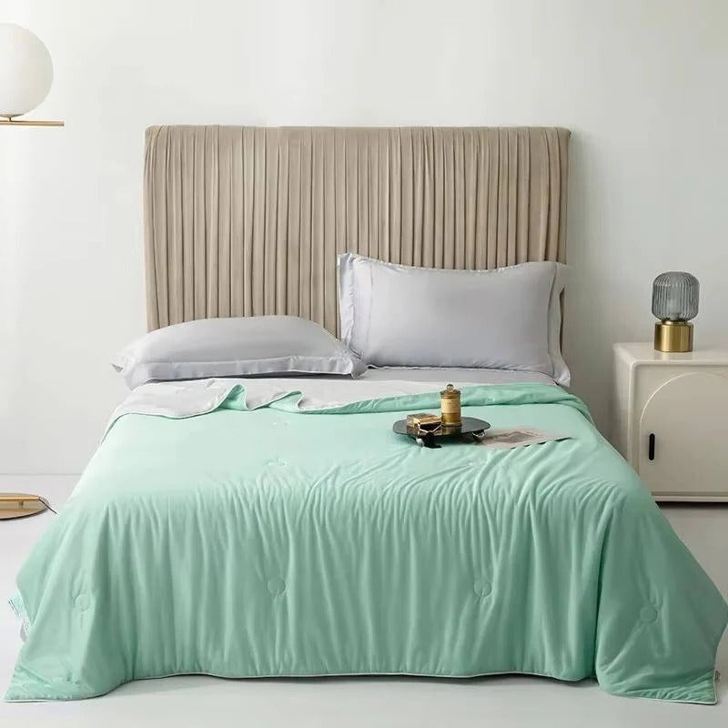 Coperta leggera rinfrescante con tessuto di seta ghiaccio per l'estate
