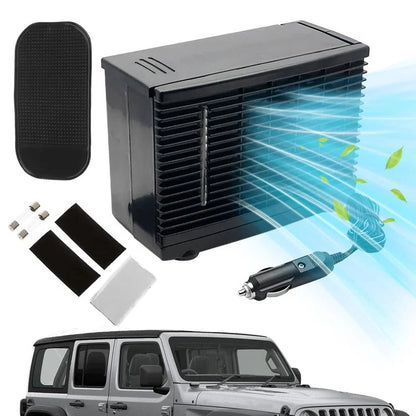 Raffreddatore d'aria portatile per auto a 12 V con serbatoio d'acqua fredda e funzionamento silenzioso a basso consumo