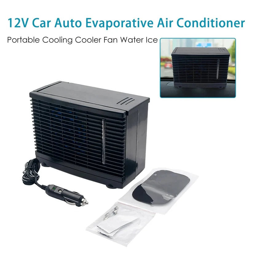Raffreddatore d'aria portatile per auto a 12 V con serbatoio d'acqua fredda e funzionamento silenzioso a basso consumo