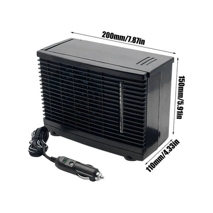 Raffreddatore d'aria portatile per auto a 12 V con serbatoio d'acqua fredda e funzionamento silenzioso a basso consumo