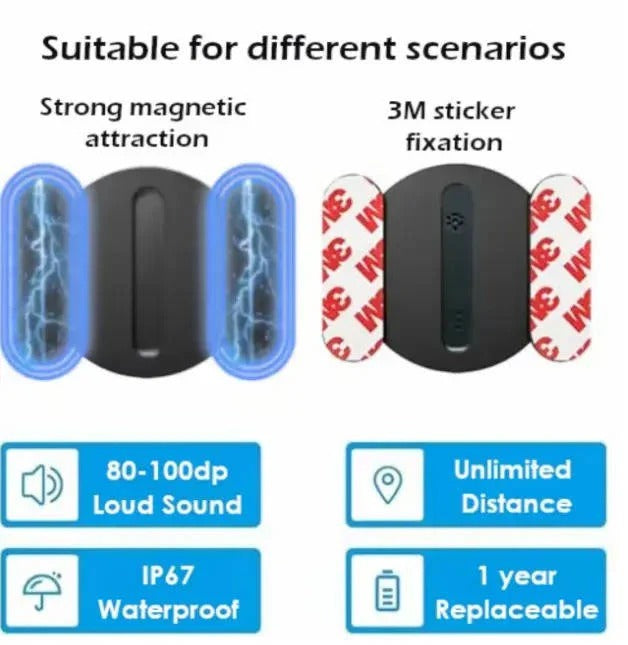 Localizzatore GPS per veicoli con custodia magnetica e tracciamento tramite app