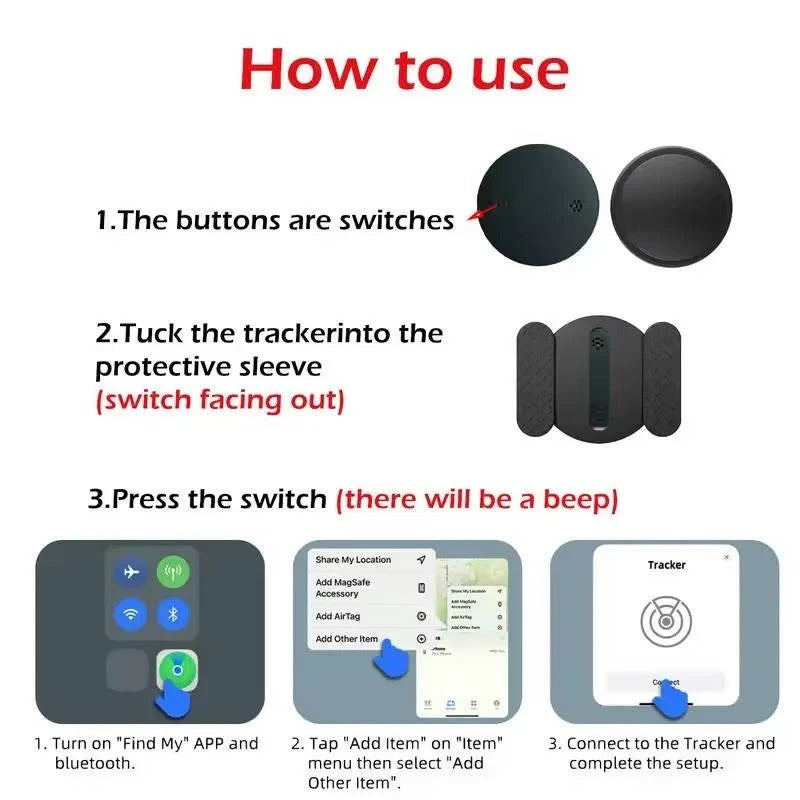 Localizzatore GPS per veicoli con custodia magnetica e tracciamento tramite app