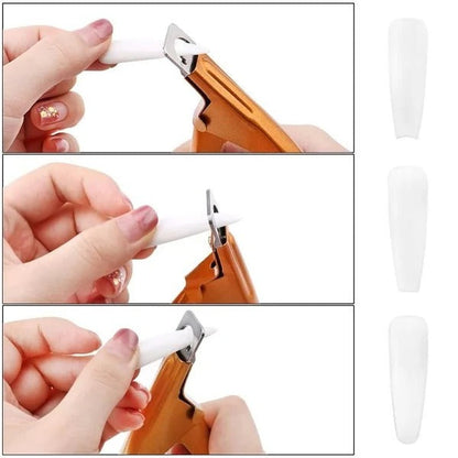 Tagliaunghie in acciaio inossidabile per unghie acriliche con impugnatura ergonomica