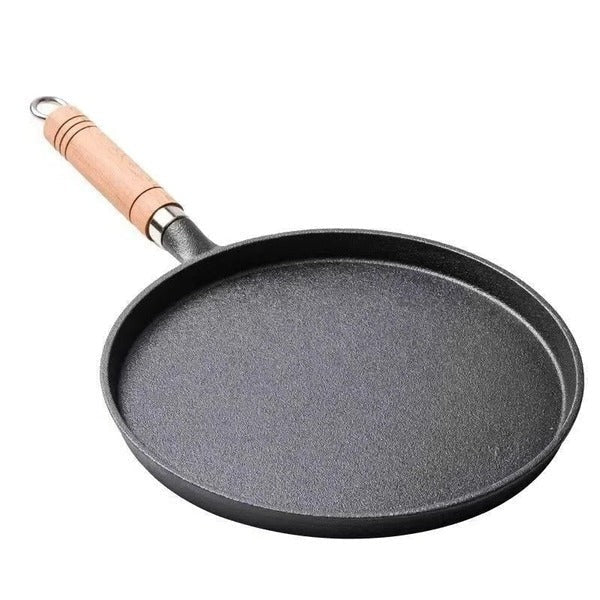 Padella in ghisa per pancake, compatibile con fornelli a gas e a induzione