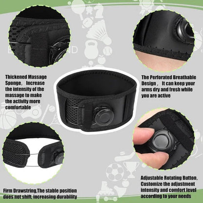 Tutore regolabile per gomito a compressione con manopola di regolazione per supporto e comfort