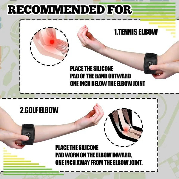 Tutore regolabile per gomito a compressione con manopola di regolazione per supporto e comfort