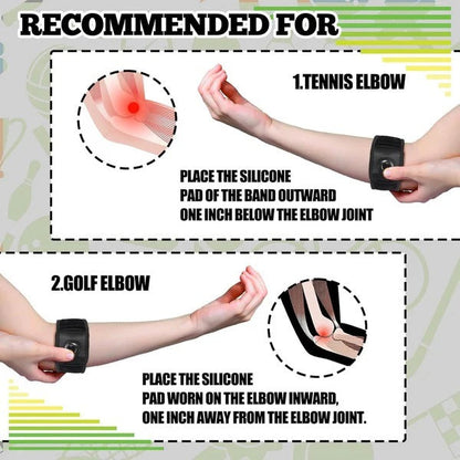Tutore regolabile per gomito a compressione con manopola di regolazione per supporto e comfort