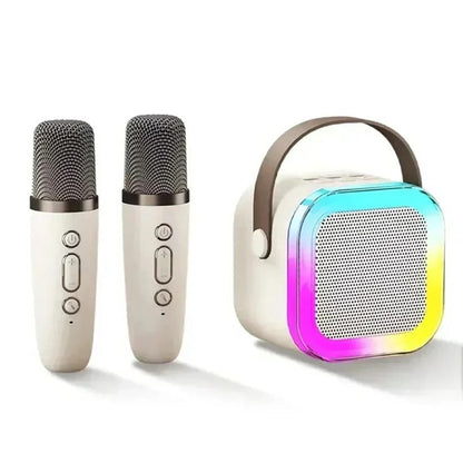 Sistema karaoke wireless con microfono integrato e connettività Bluetooth