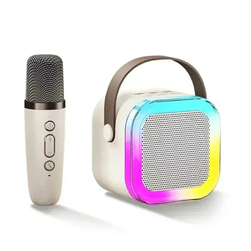Sistema karaoke wireless con microfono integrato e connettività Bluetooth
