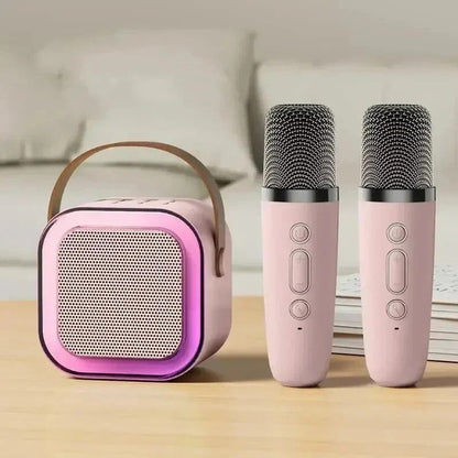 Sistema karaoke wireless con microfono integrato e connettività Bluetooth