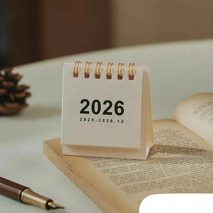 Calendario da tavolo 2026 con layout di pianificazione quotidiana