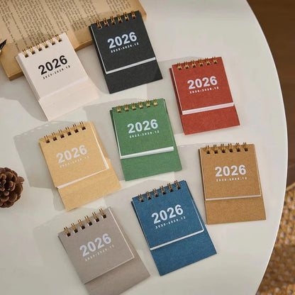 Calendario da tavolo 2026 con layout di pianificazione quotidiana