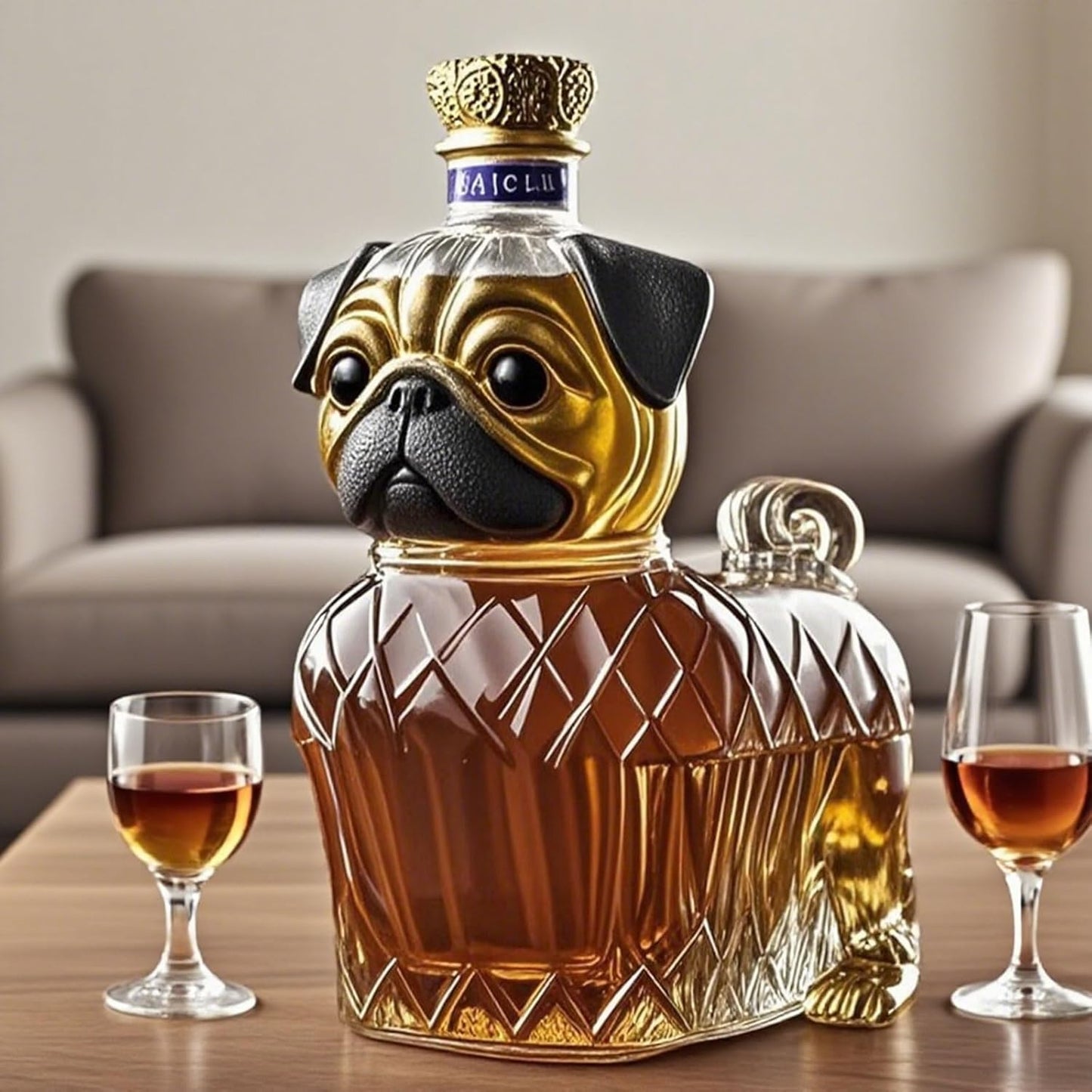 Decanter per Whisky in Vetro – Design Cane