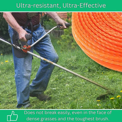 Filo da taglio in nylon intrecciato per giardino e prato