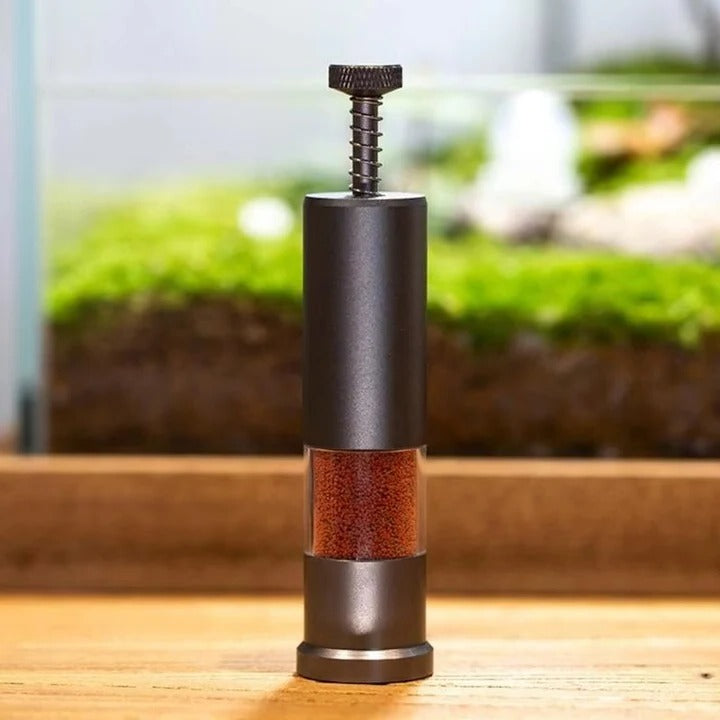 Mini alimentatore automatico per pesci d'acquario con design compatto